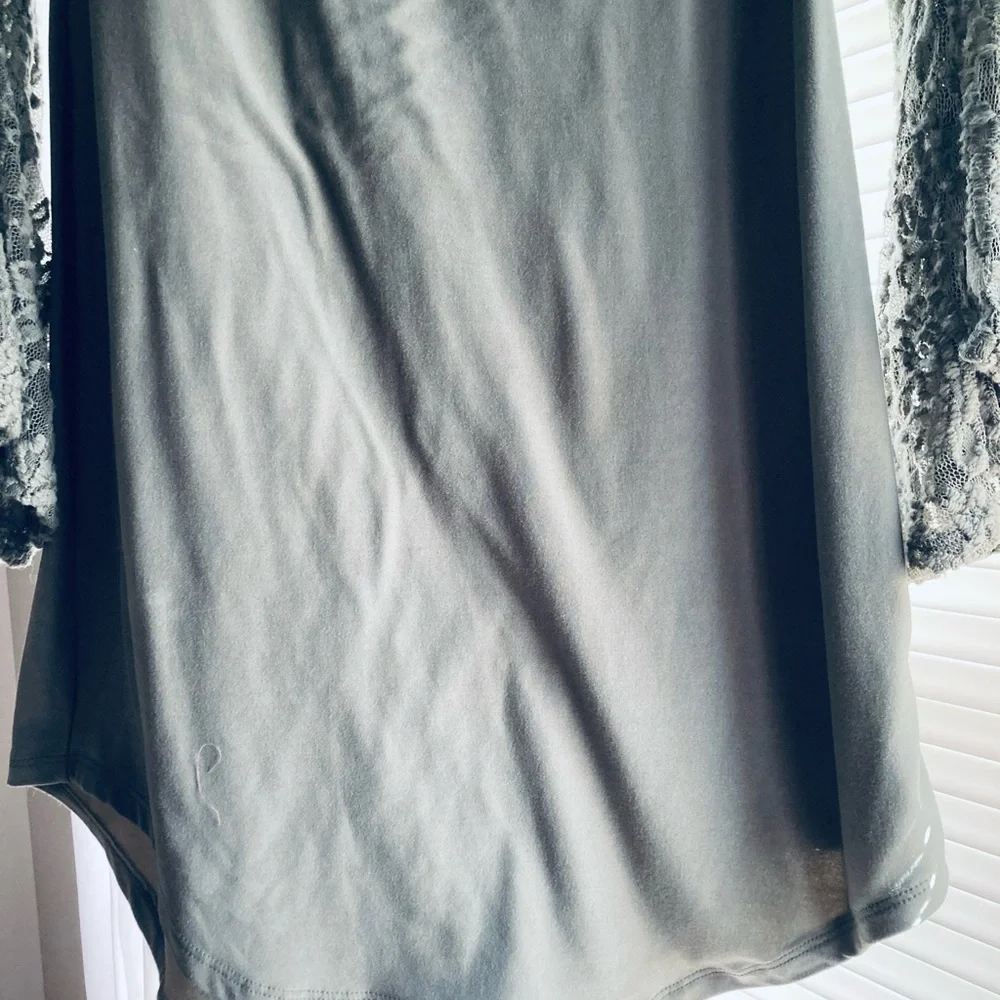 Green Lace Sleeve Tunic/Dress - Picture 5 of 5